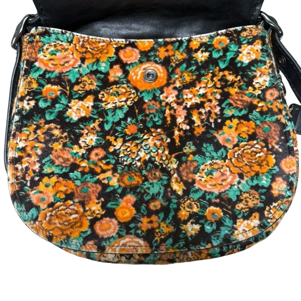 Coach 1941 Saddle 23 Printed Haircalf Crossbody Limited Edition Floral Unicorn - Picture 8 of 17